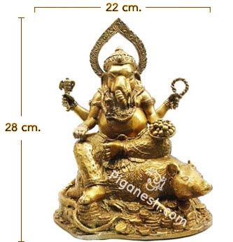 Ganesha Sits on top of money