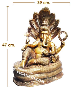 Ganesha Sleeps form (on a Naga)