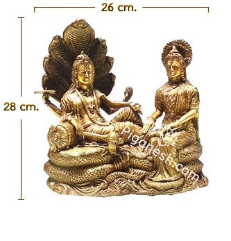 Narayana-Lakshmi Sleep on a Shesha Naga