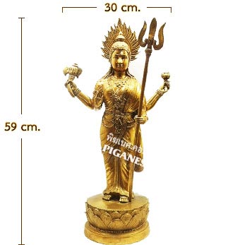 Parvati Bestows (stands on a lotus)