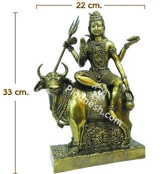 Shiva Rides on a bull (Nandi)