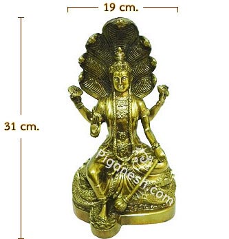 Vishnu Bestows (rides on a Naga)